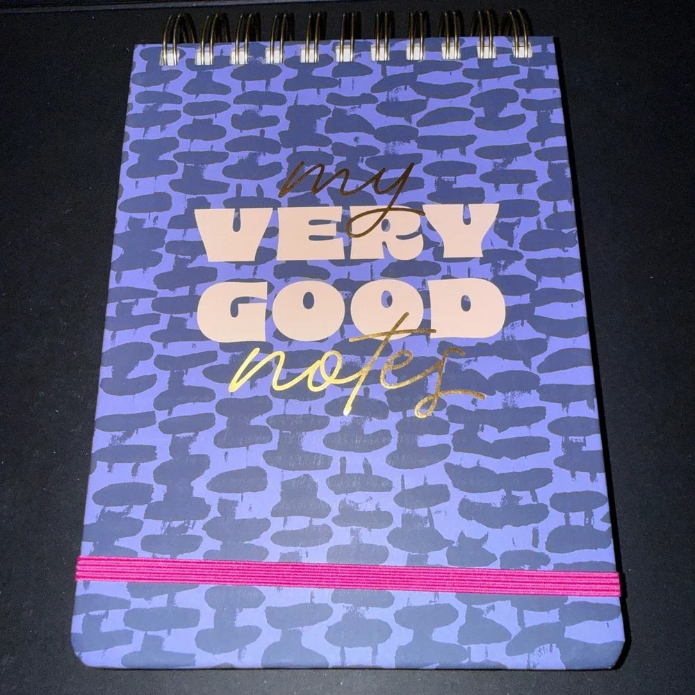 Tabitha Brown Notepad 6x8 Purple NEW My Very Good Notes Spiral 200 Pages